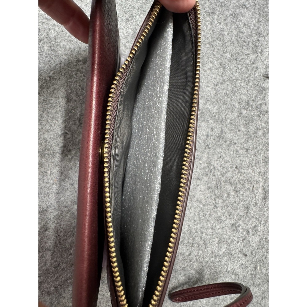 Shinola Detroit  Women's Genuine Leather Wallet Color Merlot Made In USA NWOT - Picture 5 of 10
